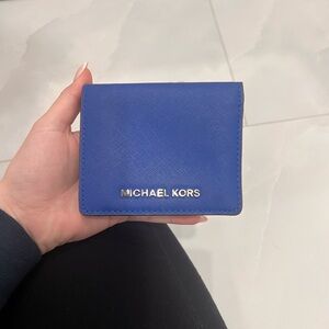 Michael Kors | Royal Blue Leather bifold wallet